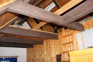 Uckermark Ferienhaus Schlafboden von Zimmer links Obergeschoss