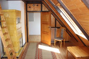 Ferienhaus-Uckermark Schlafzimmer links im Obergeschoss links für die Selbstversorger Ferien im Boitzenburger Land schon ab 29,- Euro pro Tag